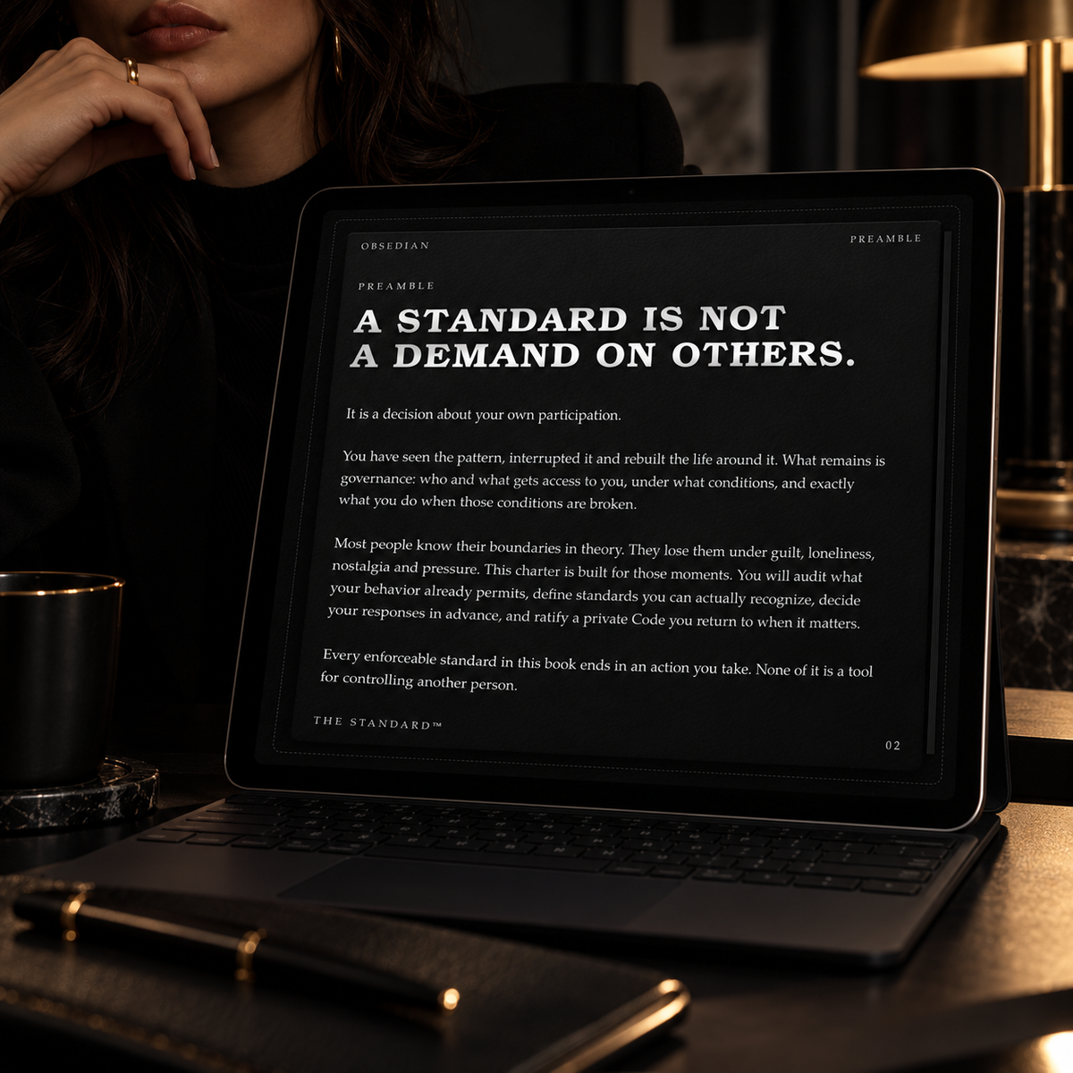 The Standard™ by OBSEDIAN, a self-guided digital workbook for personal standards and boundaries, image 2 of 5
