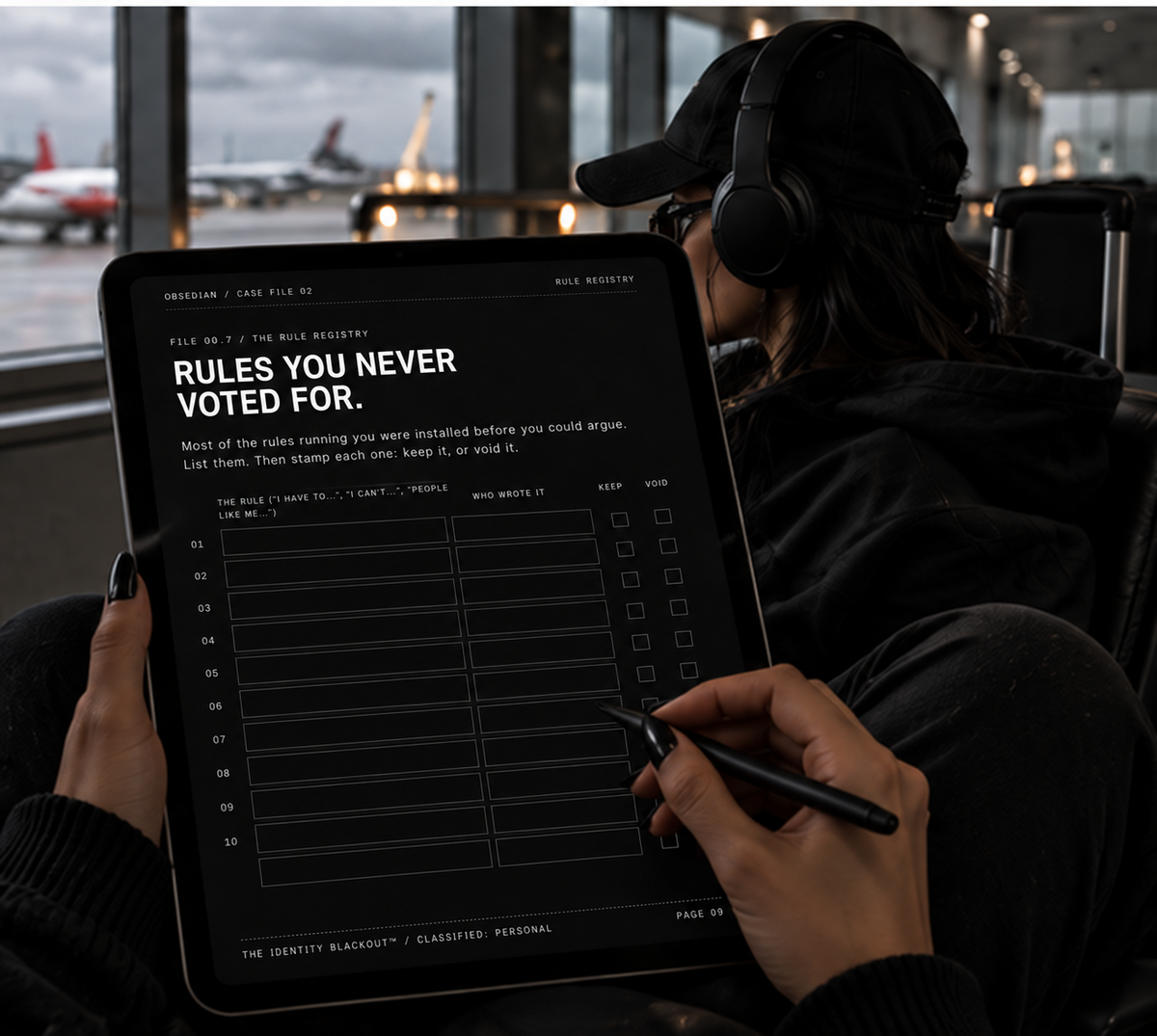 The Identity Blackout™ by OBSEDIAN, a 21-day digital field manual for breaking automatic responses, image 3 of 5