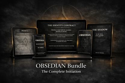 OBSEDIAN BUNDLE — THE COMPLETE INITIATION | REBUILD FROM TRUTH