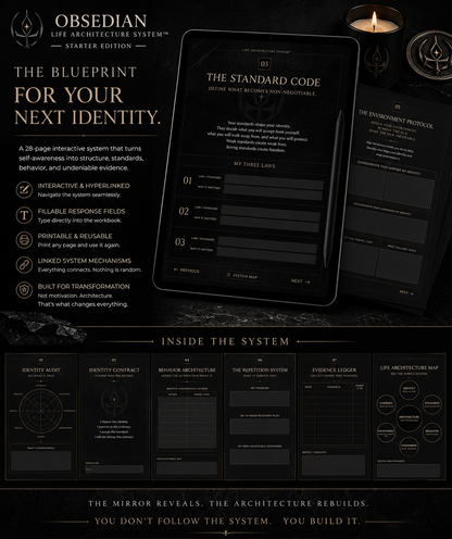 LIFE ARCHITECTURE SYSTEM™ — STARTER EDITION | IDENTITY RECONSTRUCTION SYSTEM