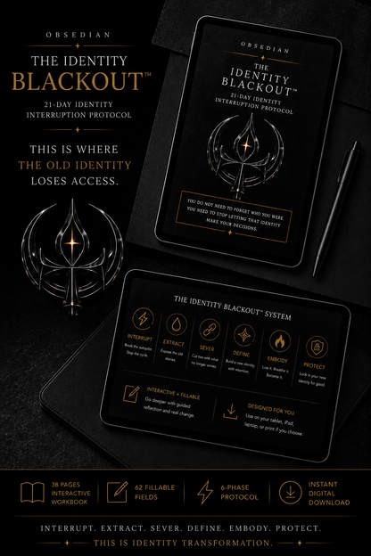 THE IDENTITY BLACKOUT™ — 21-DAY IDENTITY INTERRUPTION PROTOCOL | BECOME UNRECOGNIZABLE