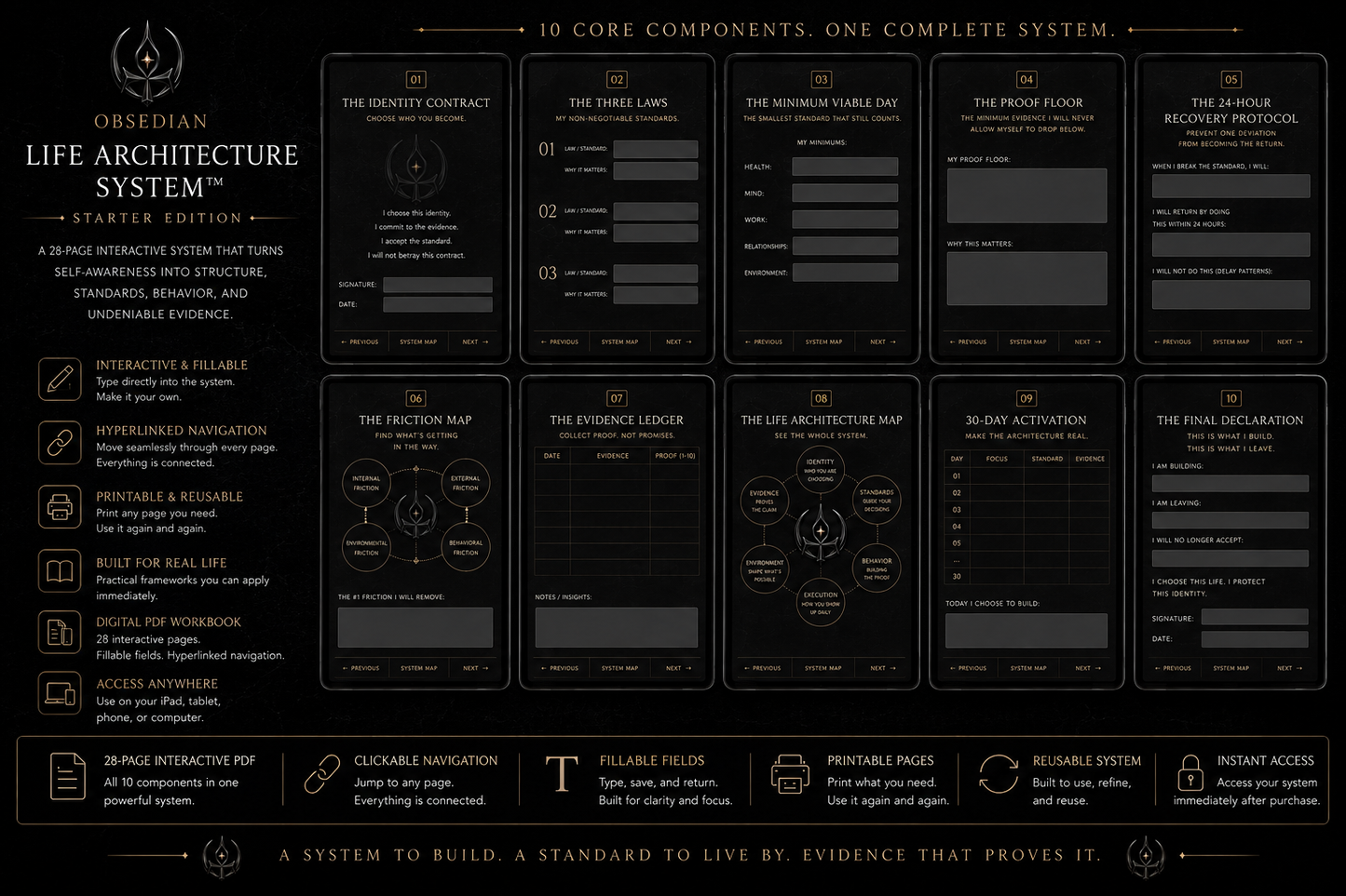 LIFE ARCHITECTURE SYSTEM™ — STARTER EDITION | IDENTITY RECONSTRUCTION SYSTEM