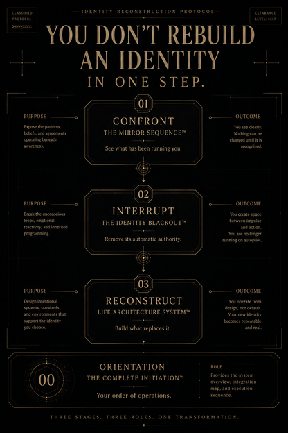 OBSEDIAN: THE COMPLETE INITIATION™ — 3-STAGE IDENTITY RECONSTRUCTION SYSTEM