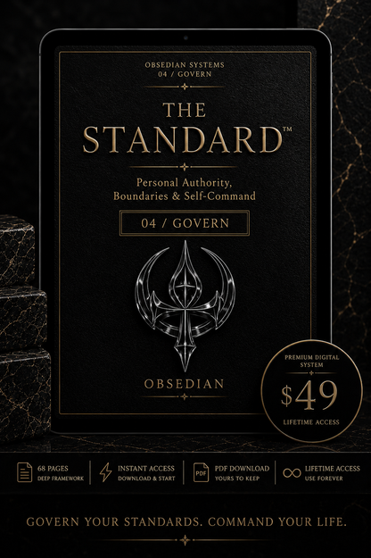 THE STANDARD™ | PERSONAL AUTHORITY, BOUNDARIES & SELF-COMMAND