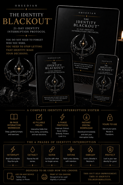 THE IDENTITY BLACKOUT™ — 21-DAY IDENTITY INTERRUPTION PROTOCOL | BECOME UNRECOGNIZABLE