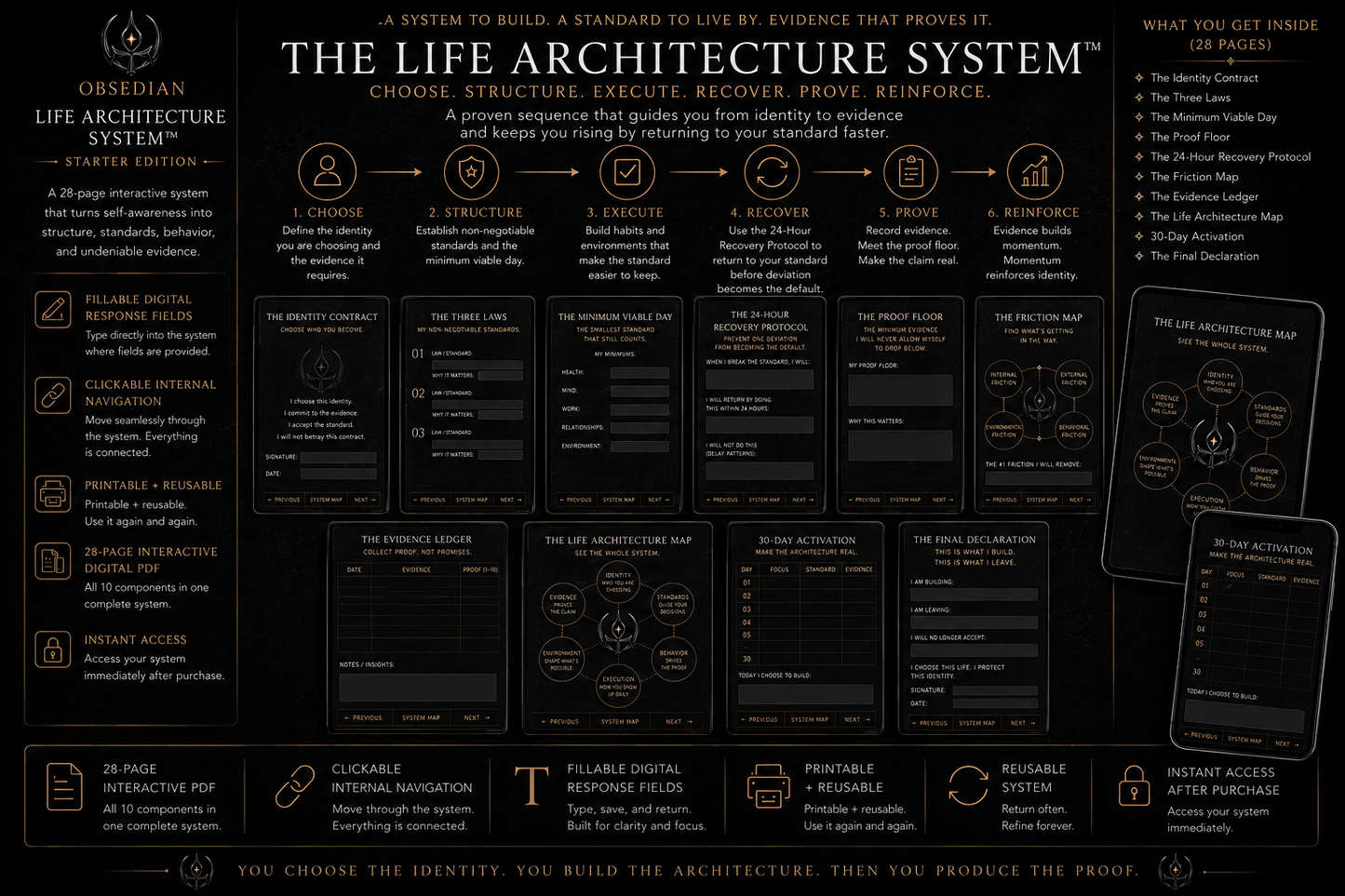 LIFE ARCHITECTURE SYSTEM™ — STARTER EDITION | IDENTITY RECONSTRUCTION SYSTEM