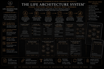 LIFE ARCHITECTURE SYSTEM™ — STARTER EDITION | IDENTITY RECONSTRUCTION SYSTEM