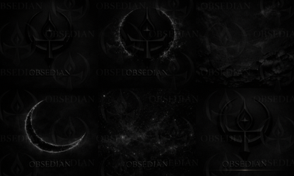 OBSEDIAN CELESTIAL COLLECTION — 8 ALL‑BLACK RITUAL SCREENS | ALIGN • ASCEND • EVOLVE