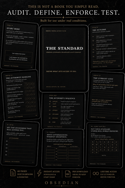 THE STANDARD™ | PERSONAL AUTHORITY, BOUNDARIES & SELF-COMMAND