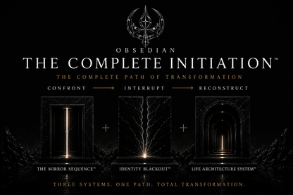 OBSEDIAN: THE COMPLETE INITIATION™ — 3-STAGE IDENTITY RECONSTRUCTION SYSTEM